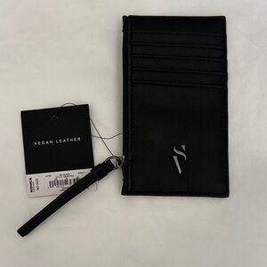 Simply Vera Vera Wang Black Croc-Embossed Wristlet Card Case